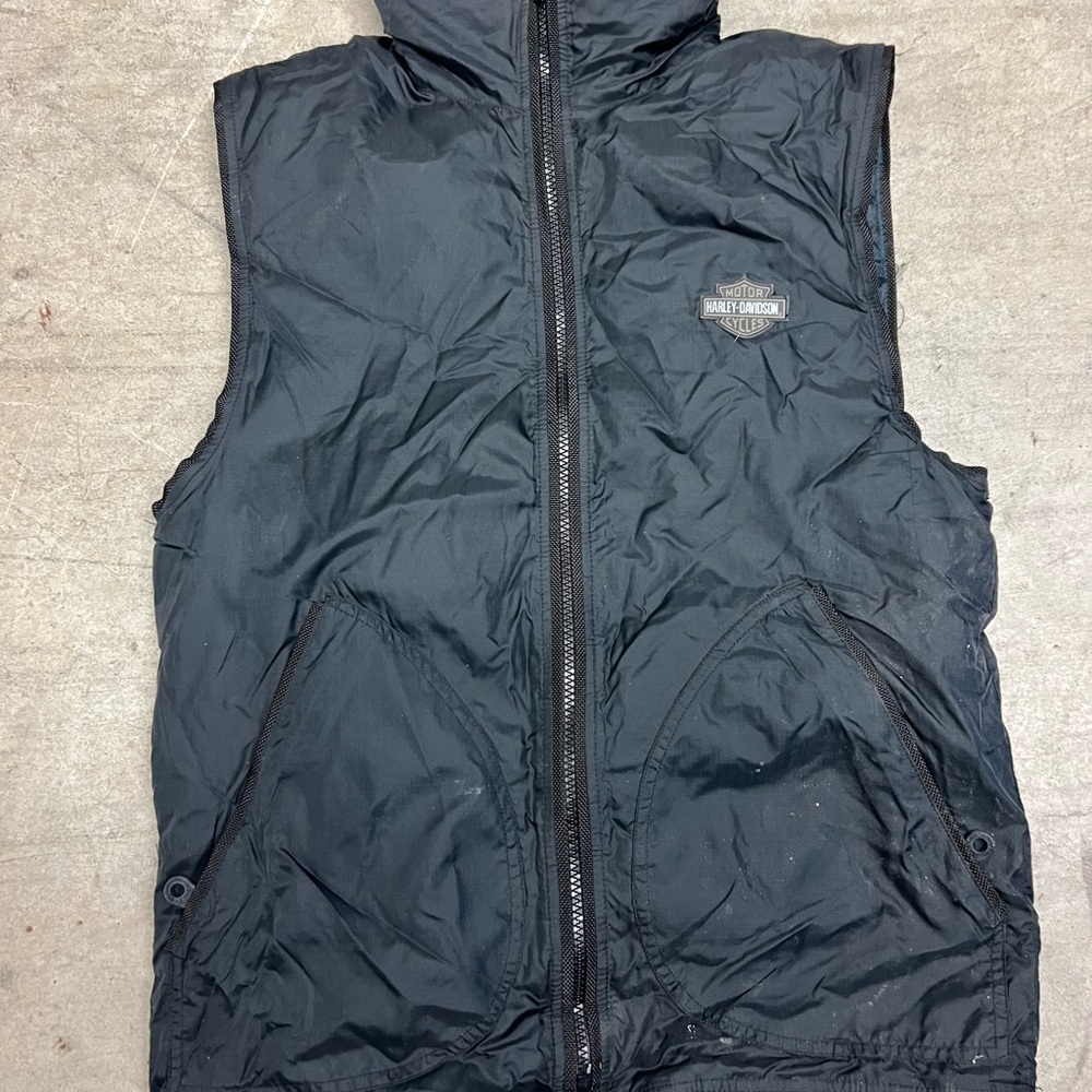Women’s Harley Davidson Black Puffer Vest size XS